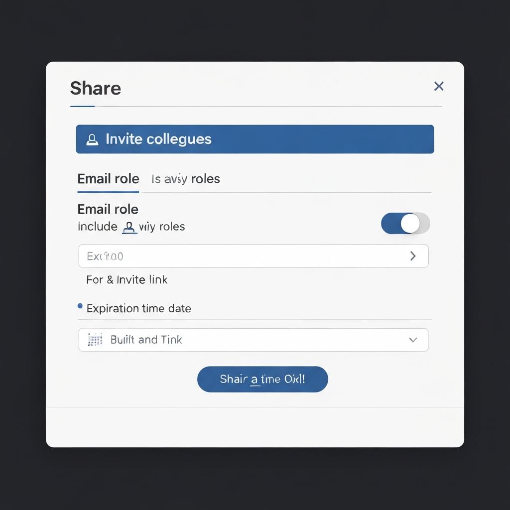 Share modal - Invite reviewers with roles and expiration